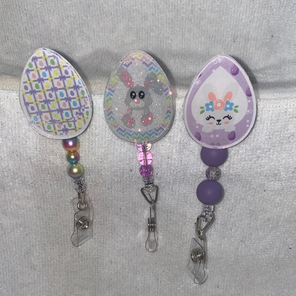 Colorful Easter Egg badge reels